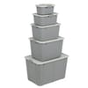 Container de depozitare Velur 30 l gri deschis BRANQ