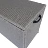 Coffre de rangement de jardin gris 129 x 50 x 62 cm PATIO