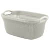 Krémový prádelní koš Knit 40 l CURVER