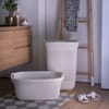 Krémový prádelní koš Knit 40 l CURVER