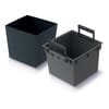 Pflanzkübel mit Einsatz Urbi Square Low 29,5 x 29,5 x 29 cm Anthrazit PROSPERPLAST