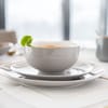 Šedý porcelánový dezertní talíř Royal 19 cm AMBITION