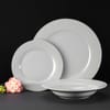 Šedý dezertní porcelánový talíř Sonia 19 cm AMBITION