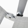 Polohovací zahradní křeslo s teakovými područkami Diamond Silver KETTLER 0103901-0500