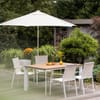 Zahradní židle s teakovými područkami Diamond White - Beige KETTLER 0103902-5800