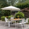 Zahradní židle s teakovými područkami Diamond White - Beige KETTLER 0103902-5800