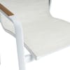 Zahradní židle s teakovými područkami Diamond White - Beige KETTLER 0103902-5800