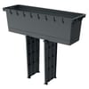 Zahradní plastový květináč s vložkou Urbi Case T Antracit 58 x 18 x 49,8 cm PROSPERPLAST
