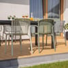 Sedia da giardino con braccioli Brene Verde FERNE
