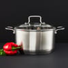 Pentola in acciaio inox con coperchio Hugo 24 cm AMBITION