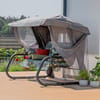 Hollywoodschaukel mit Moskitonetz Venezia Lux Black Edition G058-02PB PATIO