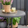 Trädgårdsbord Dine & Relax 60 cm pizarra / antracit 3 ben PATIO  