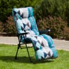 Polohovacie záhradné kreslo s podnožkou Cordoba Plus H014-11PB PATIO