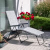 Polohovací zahradní lehátko Barletta Black Edition H039-06PB PATIO