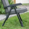 Polohovacie záhradné kreslo Modena Square Black Edition H024-07PB PATIO