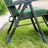 Polohovací zahradní křeslo s podnožkou Modena Plus Square Black Edition H024-32PB PATIO