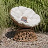 Otočné zahradní křeslo z technorattanu Charles Beige PATIO