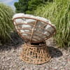 Otočné zahradní křeslo z technorattanu Charles Beige PATIO