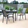 Gartenstuhl aus Polyrattan Columbus Grau PATIO