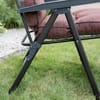 Polohovací zahradní lehátko Lena Lounger Black Edition H047-04PB PATIO