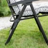 Polohovací zahradní lehátko Lena Lounger Black Edition H039-06PB PATIO