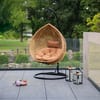 Zahradní houpací závěsné křeslo z technorattanu Francis Beige PATIO