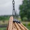 Zahradní houpací závěsné křeslo z technorattanu Francis Beige PATIO
