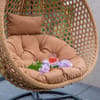 Zahradní houpací závěsné křeslo z technorattanu Francis Beige PATIO