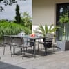 Antracitová záhradná stolička Doha PATIO