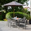Drevený záhradný slnečník Poly Antracit 3 m PATIO