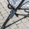 Polohovací zahradní křeslo s podnožkou Barletta Plus Black Edition H039-06PB PATIO