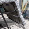 Polohovací zahradní křeslo s podnožkou Barletta Plus Black Edition H039-06PB PATIO