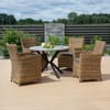 Table e jardin Lukka 100 cm grise PATIO