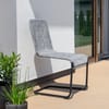 Šedá záhradná stolička Lincoln PATIO
