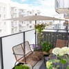 Umbrelă de balcon dreptunghiulară  2,1 x 1,4 m taupe PATIO