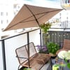 Umbrelă de balcon dreptunghiulară  2,1 x 1,4 m taupe PATIO