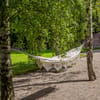 Houpací síť Ecru se střapci 200 x 100 cm PATIO