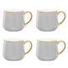 Becher Set Royal 460 ml 4-teilig hellgrau-golden AMBITION