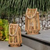 Bambusová lucerna / lampión Bamboo 20,7 x 20,7 x 33,2 cm MY HOME