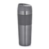 Thermobecher aus Edelstahl Metalic 450 ml grau AMBITION