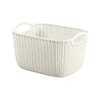 Aufbewahrungskorb rechteckig Knit S cremefarben 30 x 22 cm CURVER