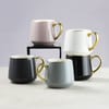 Becher Set Royal 460 ml 4-teilig hellgrau-golden AMBITION