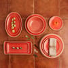 Porcelánový dezertný tanier Terra Red 18 cm ARIANE