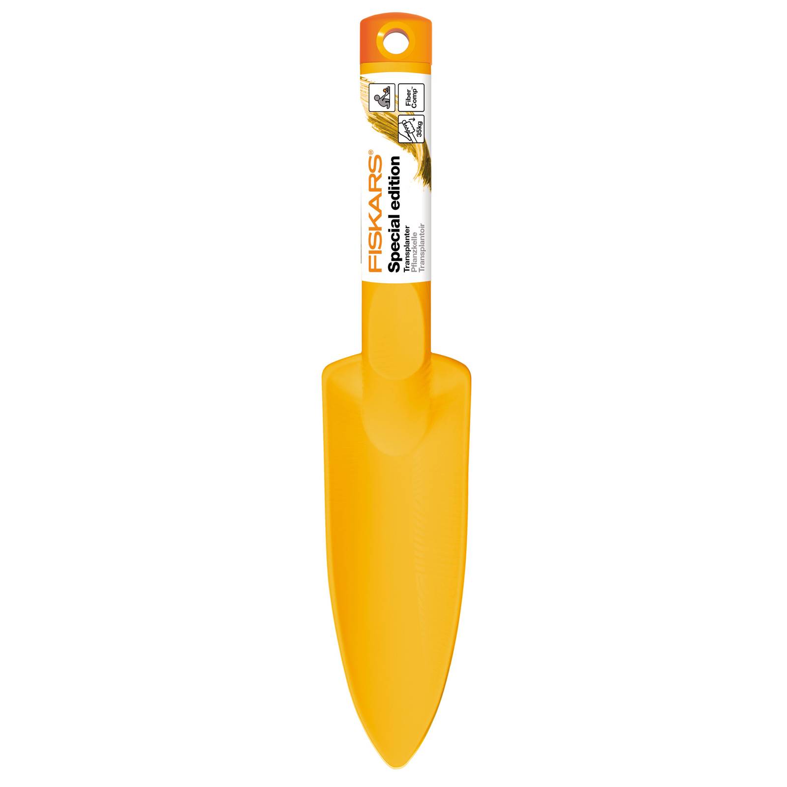 Schmale Pflanzkelle Special Edition safrangelb 29 cm FISKARS