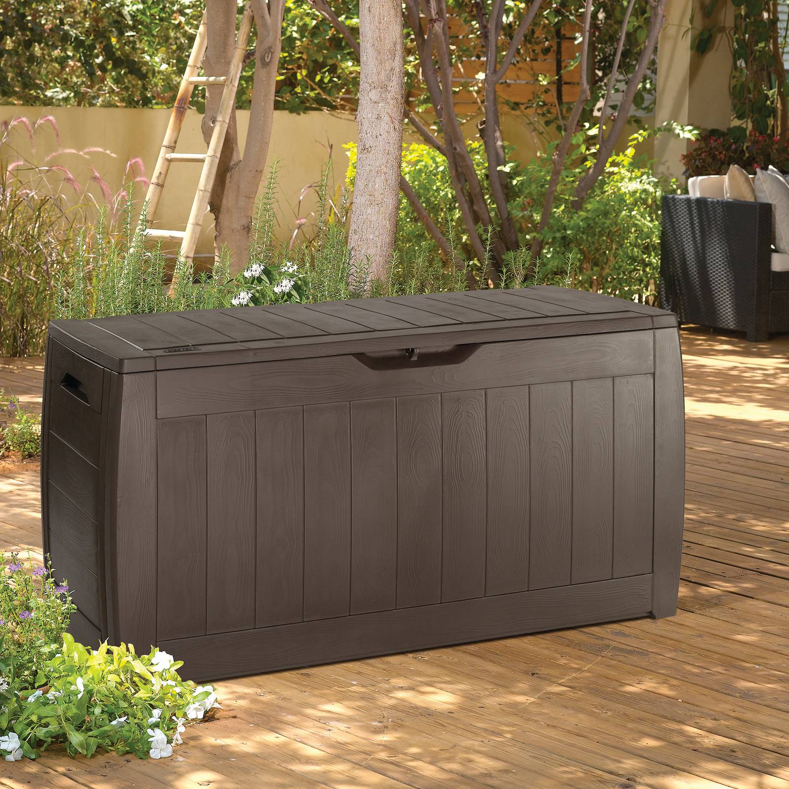 Skrzynia ogrodowa Hollywood 117 x 45 x 57 cm brązowa KETER