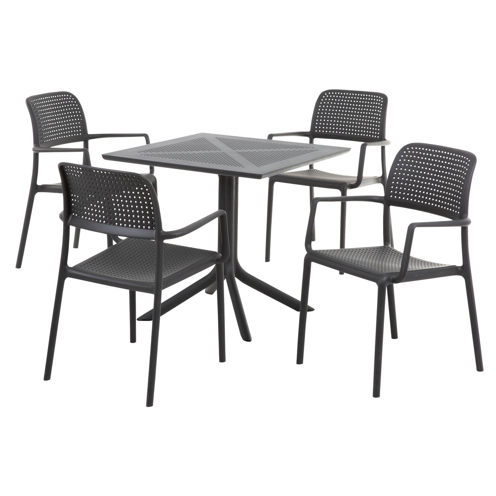 Gartenmöbel Set Clip Antracite, Bora Antracite NARDI