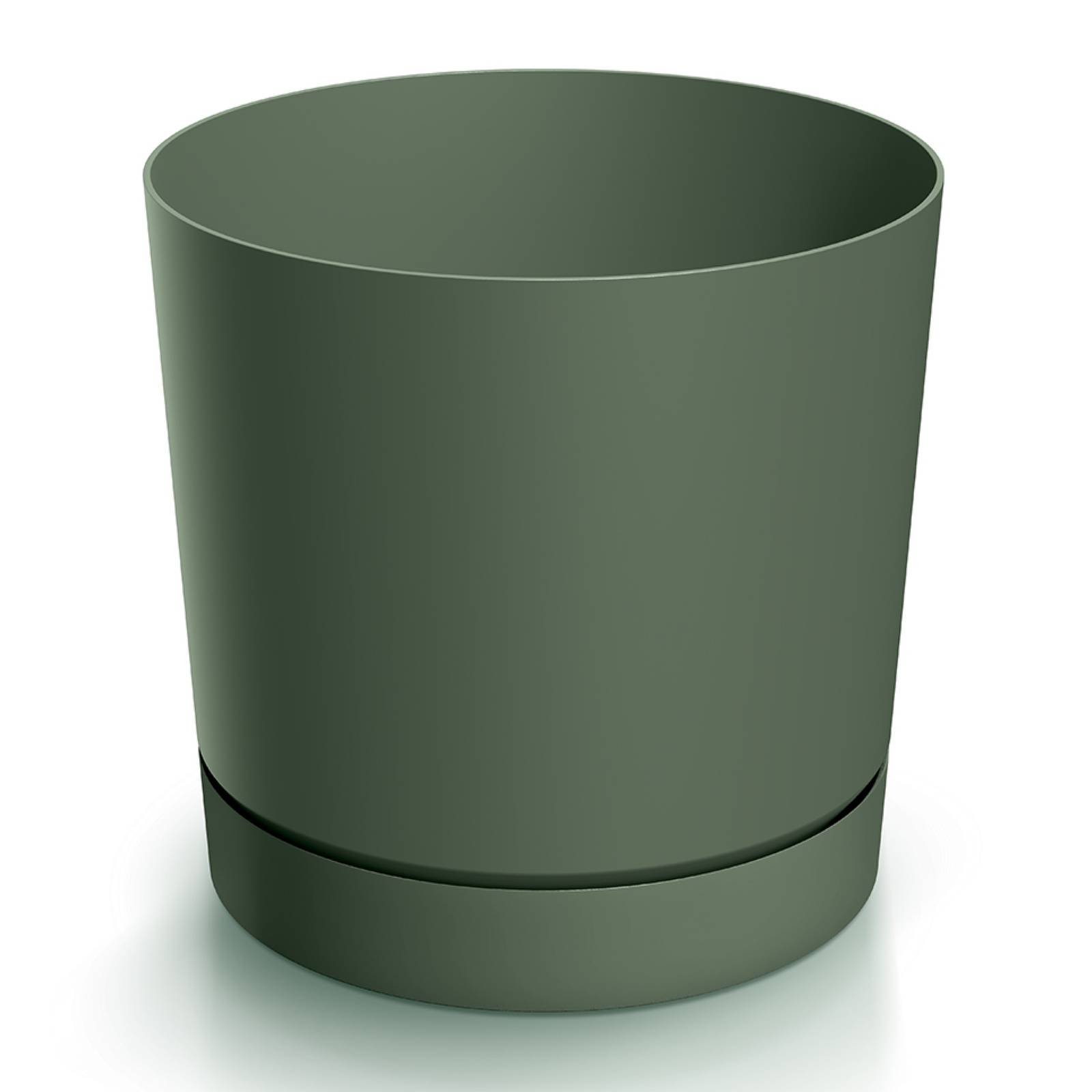Zelený bezvložkový květináč Tubo P 23,9 cm PROSPERPLAST