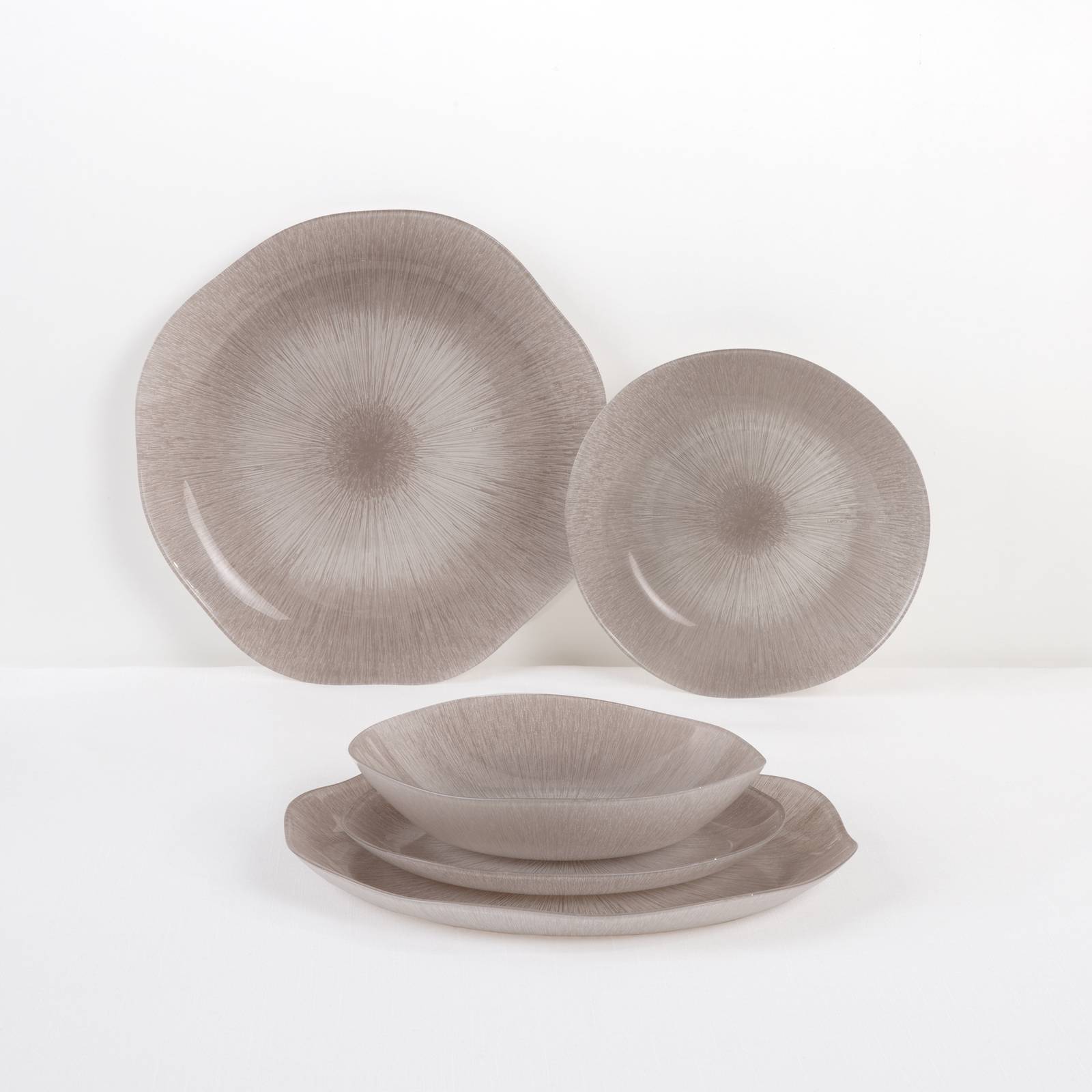Obedová súprava Starmarble Gray pre 6 osôb 18-dielna LUMINARC