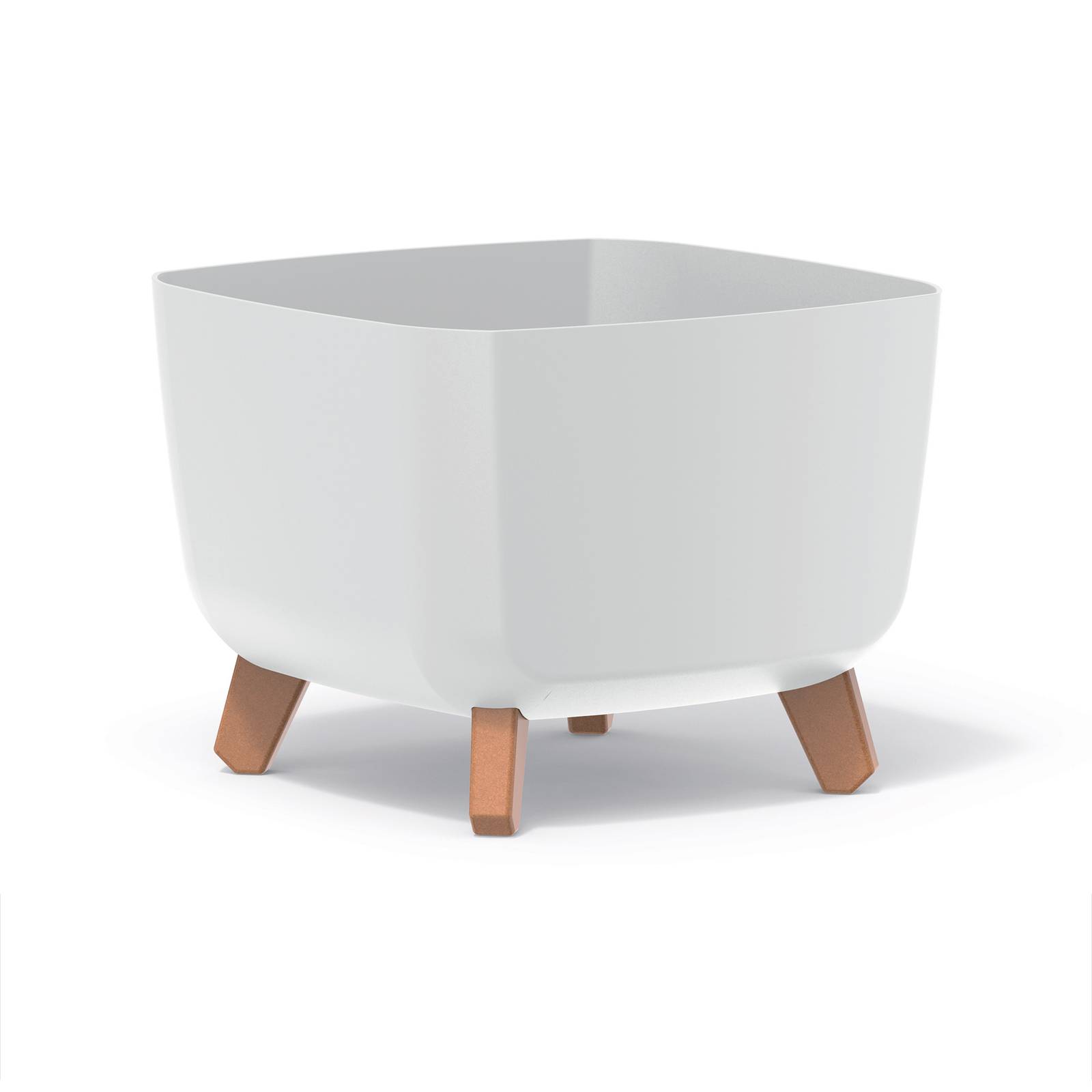 Blumentopf Gracia Square 29 x 29 x 22 cm quadratisch weiß PROSPERPLAST