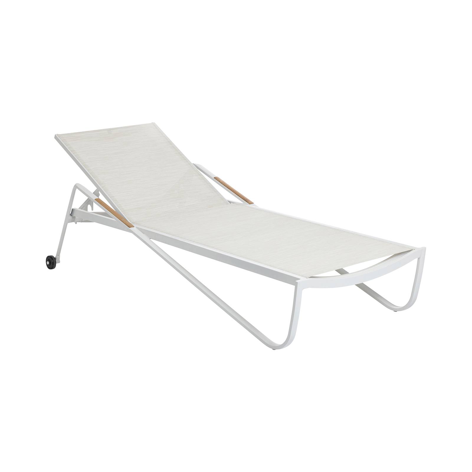 Polohovací zahradní lehátko Diamond White-Beige KETTLER 0103914-5800
